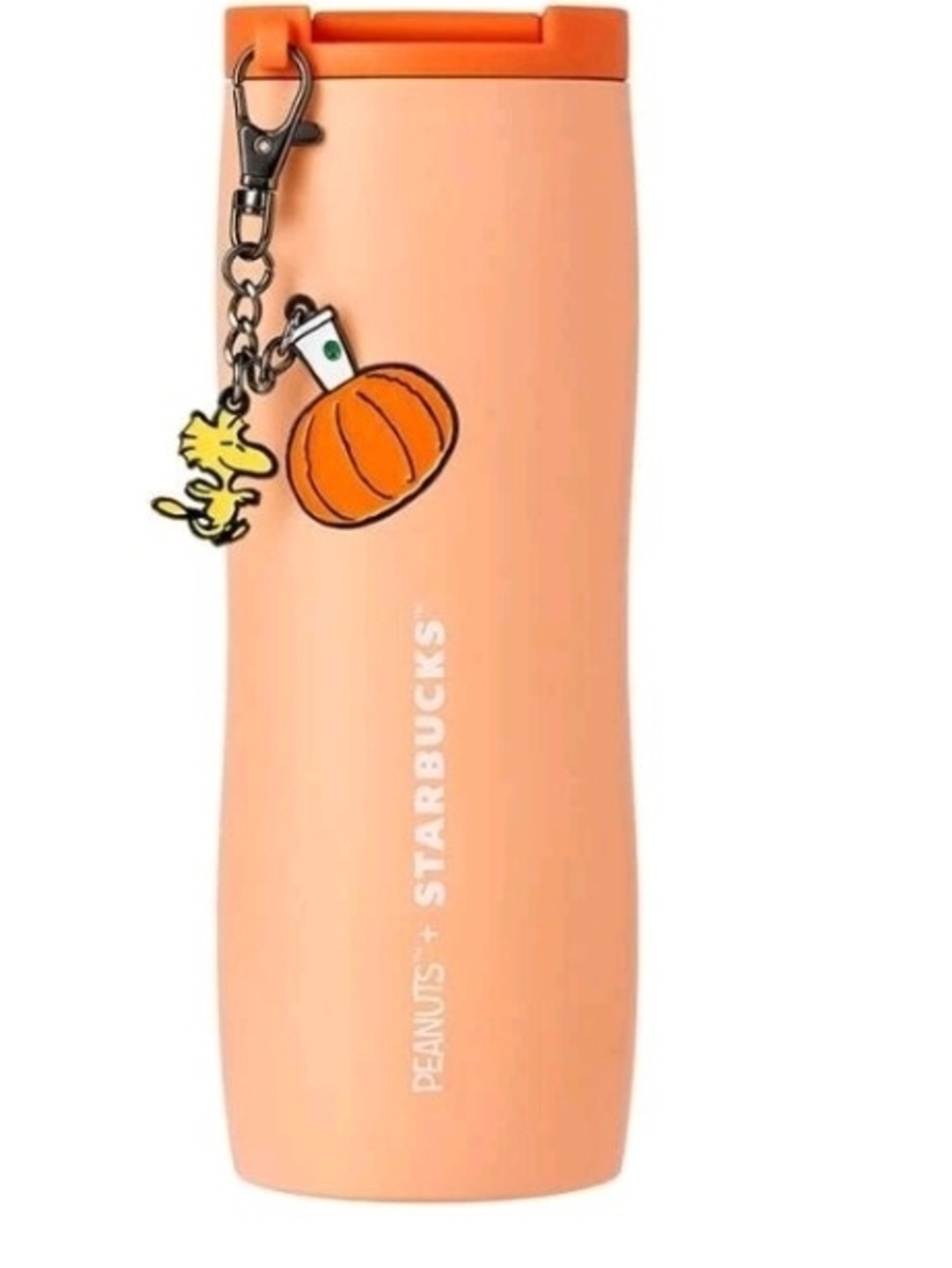Starbucks  Peanuts Snoopy Pumpkin Orange Tumbler with Charm - Picture 2 of 2